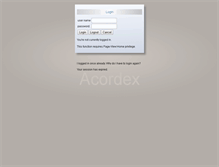 Tablet Screenshot of hq.acordex.com